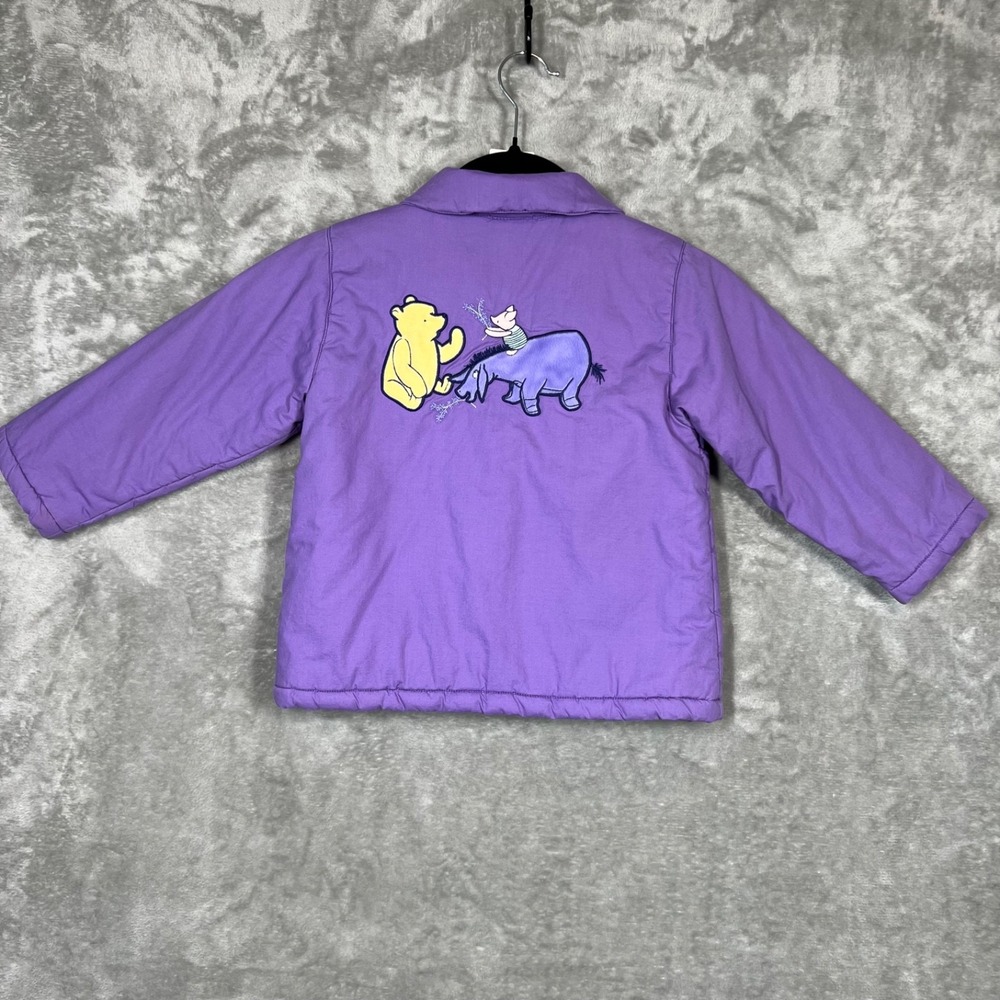 Disney Store Jacket Girls 4T Purple Classic Pooh‎ Outdoor